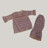 Girls  Embroidered Shalwar Suit - Light Purple, Girls Shalwar Kameez, Chase Value, Chase Value