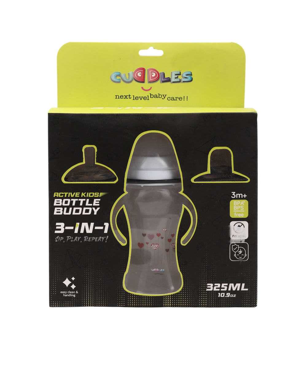 Cuddles Active Kids Bottle Buddy 325ml 3 in 1, Feeding Supplies, Chase Value, Chase Value