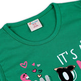 Valuable Girls Sando - Green, Girls T-Shirts, Chase Value, Chase Value