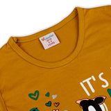 Valuable Girls Sando - Mustard, Girls T-Shirts, Chase Value, Chase Value