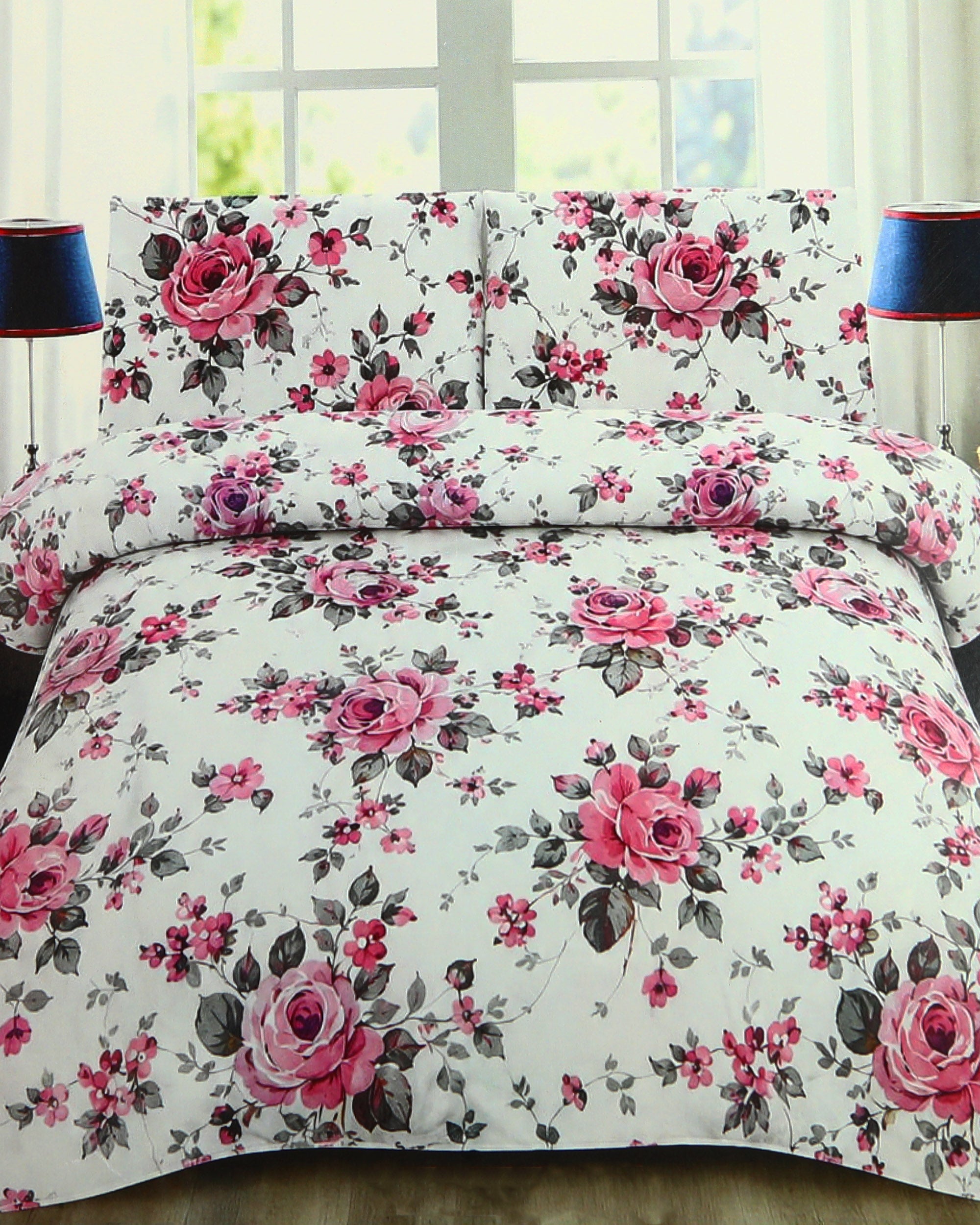 Valuables Printed Double Bed Sheet - 90 x 96 Inch