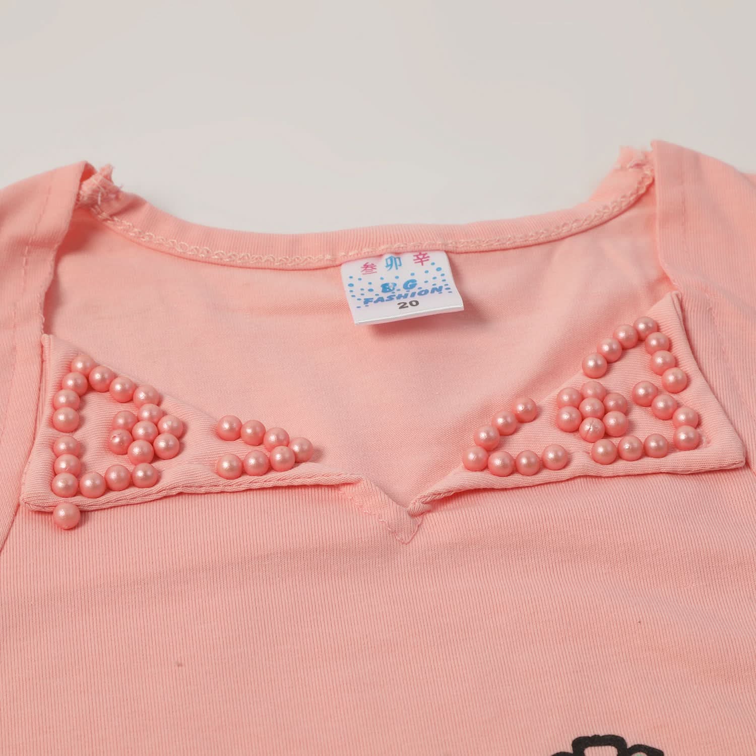 Girls Tight Half Sleeves Suit - Peach, Girls Suits, Chase Value, Chase Value