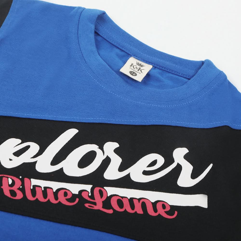 Boys Half Sleeves T-Shirt - Blue, Boys T-Shirts, Chase Value, Chase Value