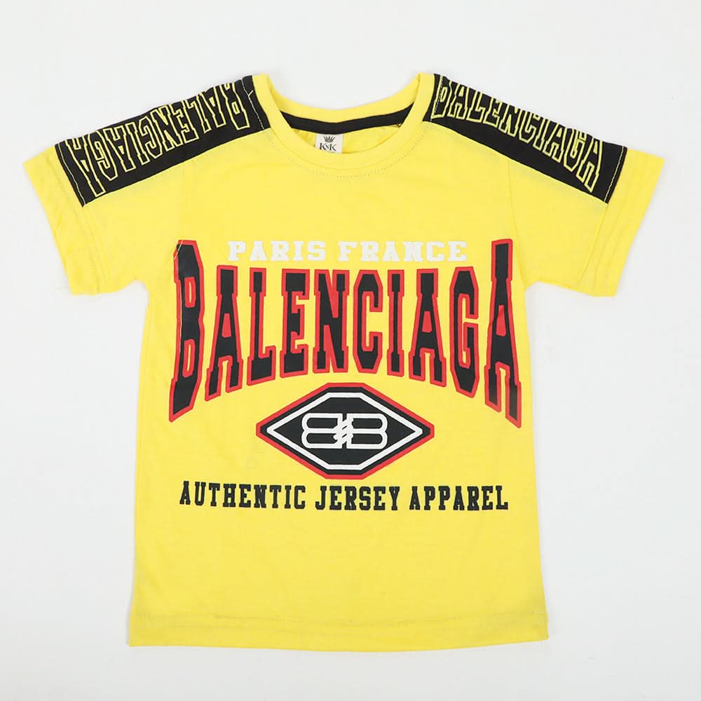 Boys Half Sleeves T-Shirt - Yellow, Boys T-Shirts, Chase Value, Chase Value