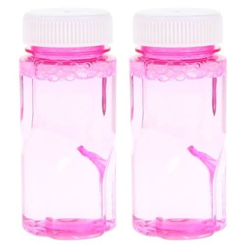 Bubble Gun with 2 Bottles – Automatic Bubble Blaster Toy - Pink & White, Weapon Toys, Chase Value, Chase Value