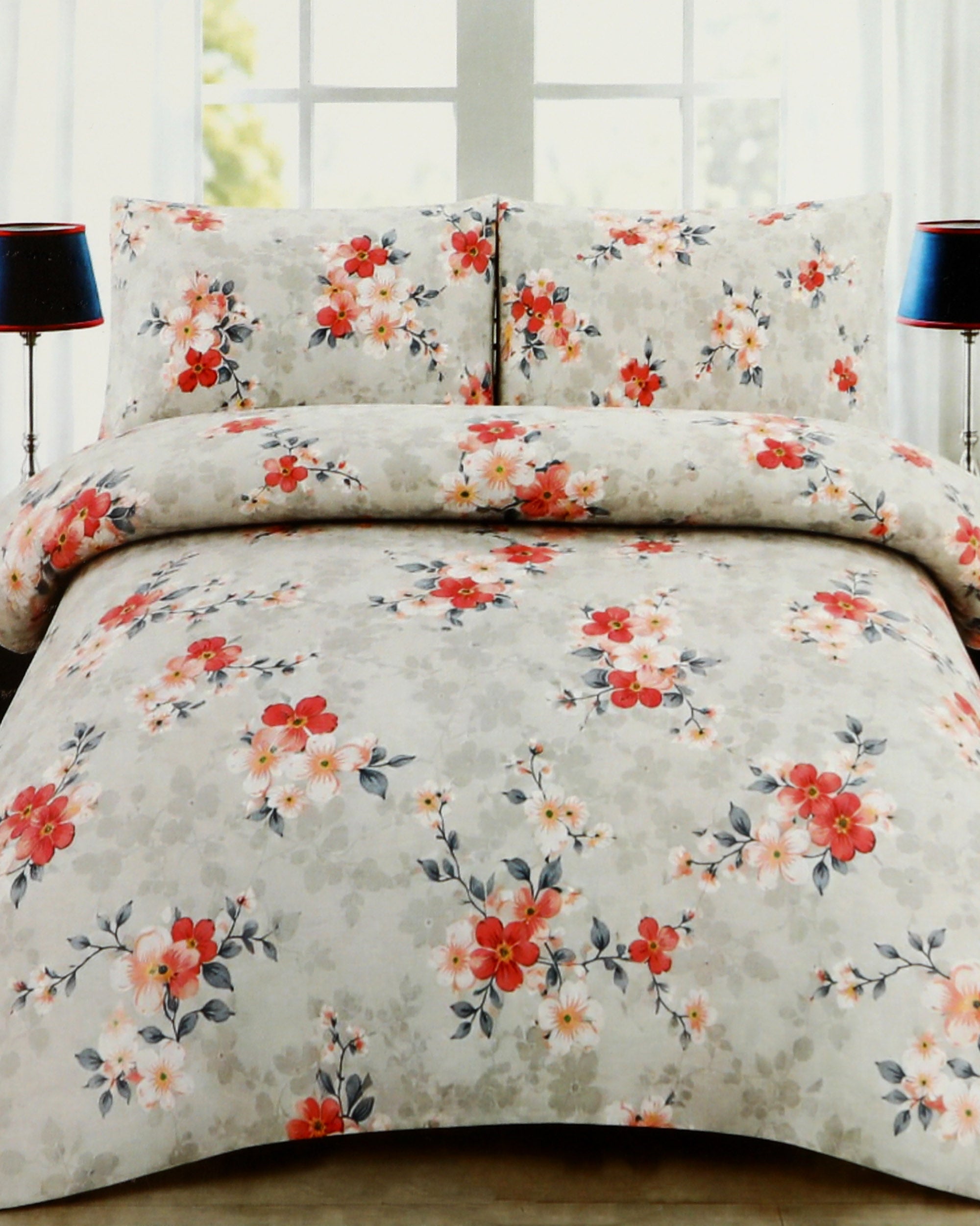 Valuables Printed Double Bed Sheet - 90 x 96 Inch