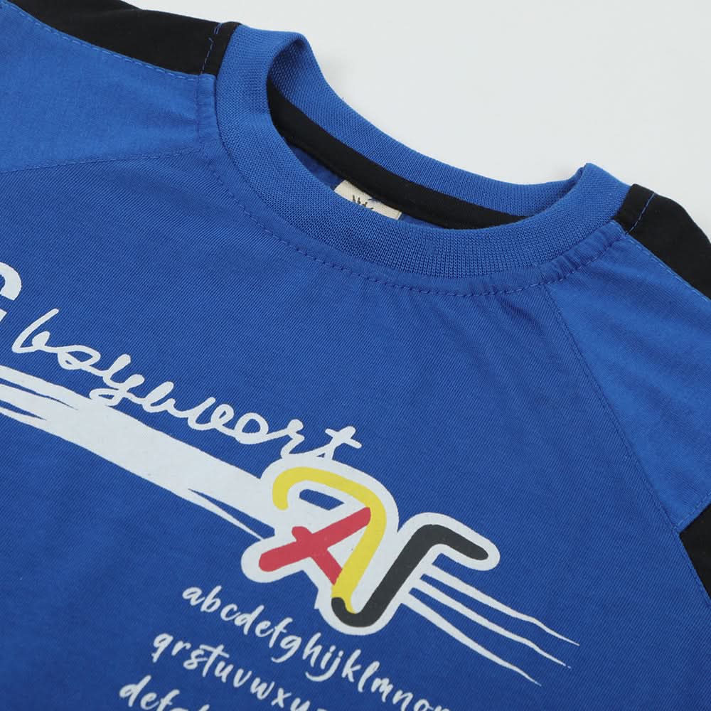 Boys Half Sleeves T-Shirt - Blue, Boys T-Shirts, Chase Value, Chase Value