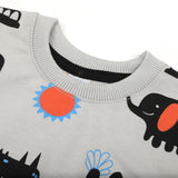 Newborn Boys Full Sleeves T-Shirt - Grey, Newborn Boys Shirts & T-Shirts, Chase Value, Chase Value