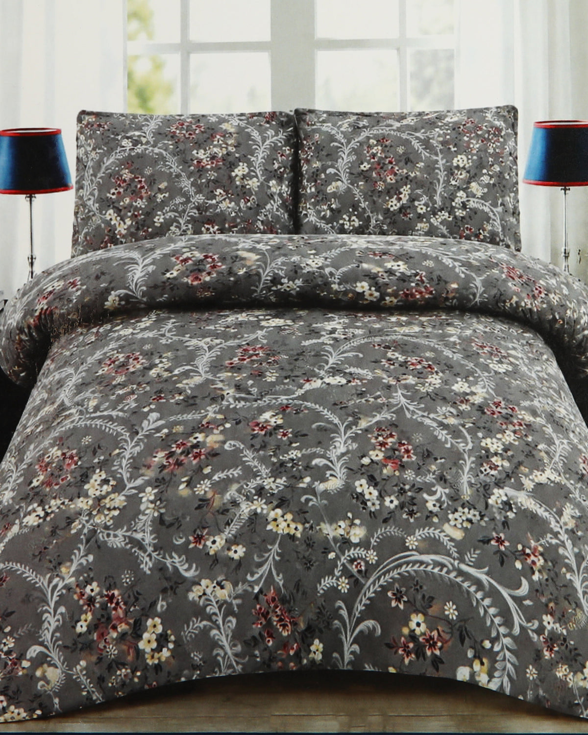 Valuables Printed Double Bed Sheet - 90 x 96 Inch