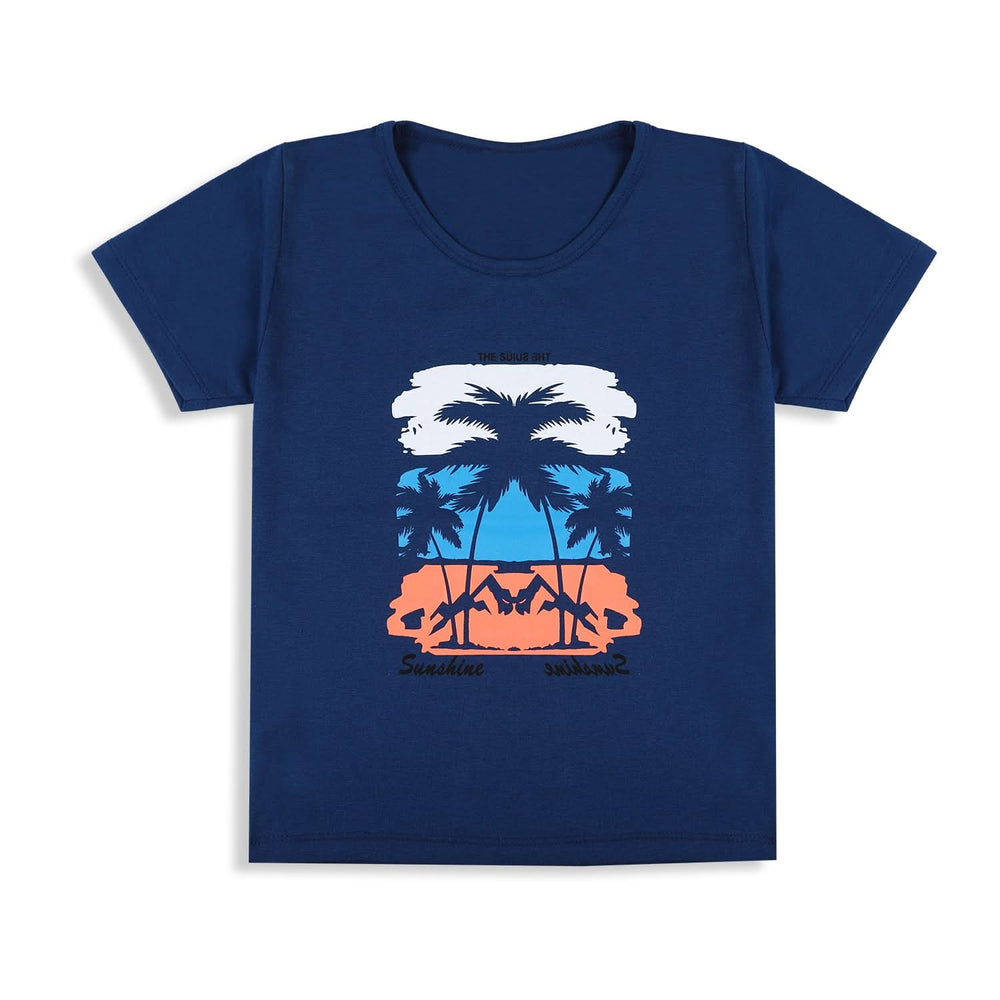 Valuable Boys Half Sleeves Short Suit - Navy Blue, Boys Sets & Suits, Chase Value, Chase Value