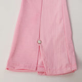 Girls Tight Half Sleeves Suit - Pink, Girls Suits, Chase Value, Chase Value