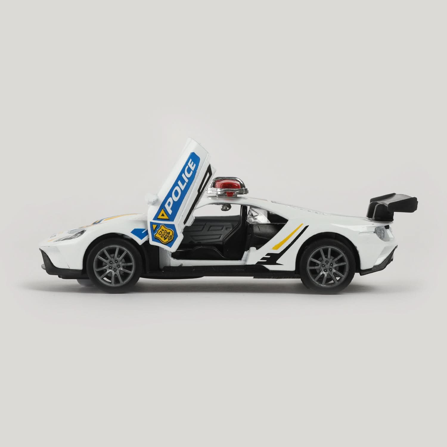 Die-Cast Car Ford Police Wheel Light With Music, Non-Remote Control, Chase Value, Chase Value