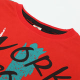Boys Half Sleeves T-Shirt - Red, Boys T-Shirts, Chase Value, Chase Value