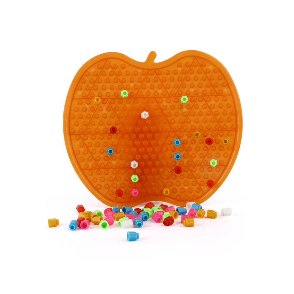 Apple Bead Set – Creative Jewelry Kit for Kids - Orange, Kids Cosmetic & Kitchen Sets, Chase Value, Chase Value