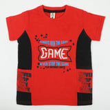 Boys Half Sleeves T-Shirt - Red, Boys T-Shirts, Chase Value, Chase Value