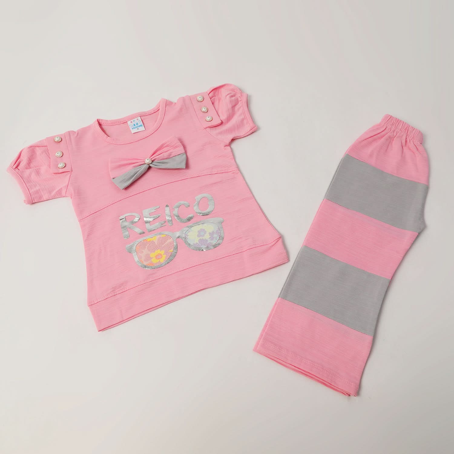 Girls Tight Half Sleeves Suit - Light Pink, Girls Suits, Chase Value, Chase Value