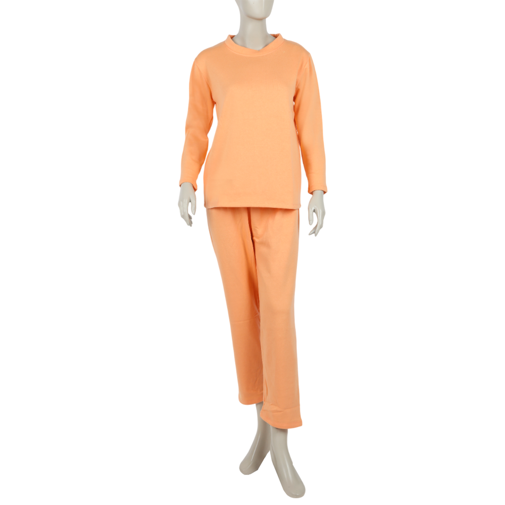 Orange Lawn Co-Ord Set for Women – Full Sleeves, Women Co-Ord Set, Chase Value, Chase Value