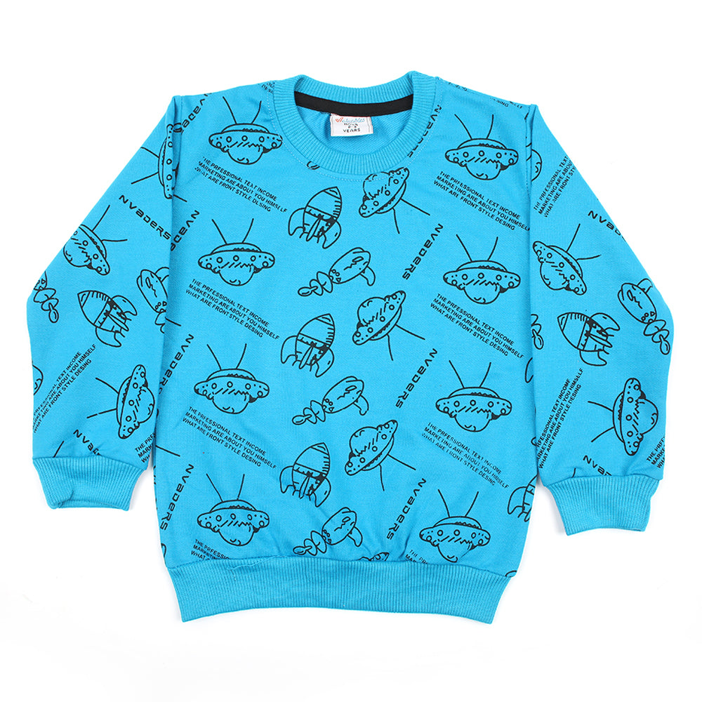 Boys Full Sleeves SweatShirt - Blue, Boys Hoodies & Sweat Shirts, Chase Value, Chase Value