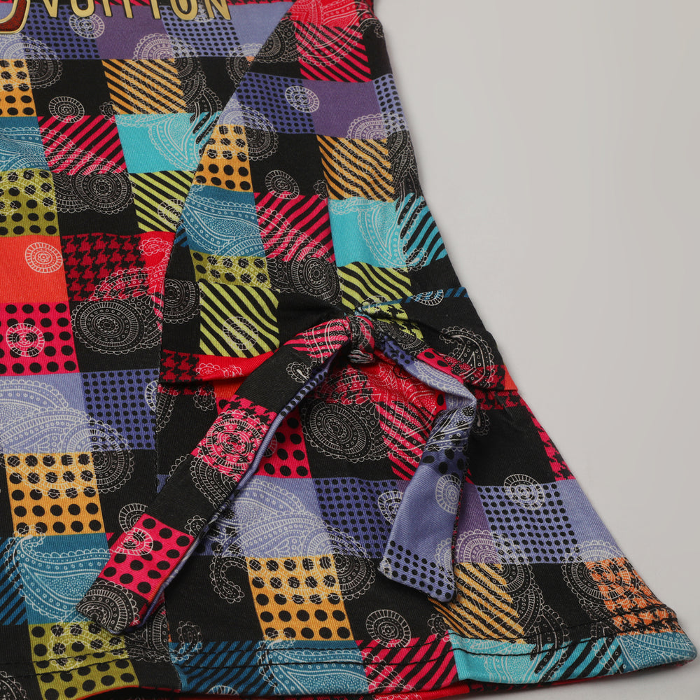 Girls Tight Half Sleeves Suit - Black, Girls Suits, Chase Value, Chase Value