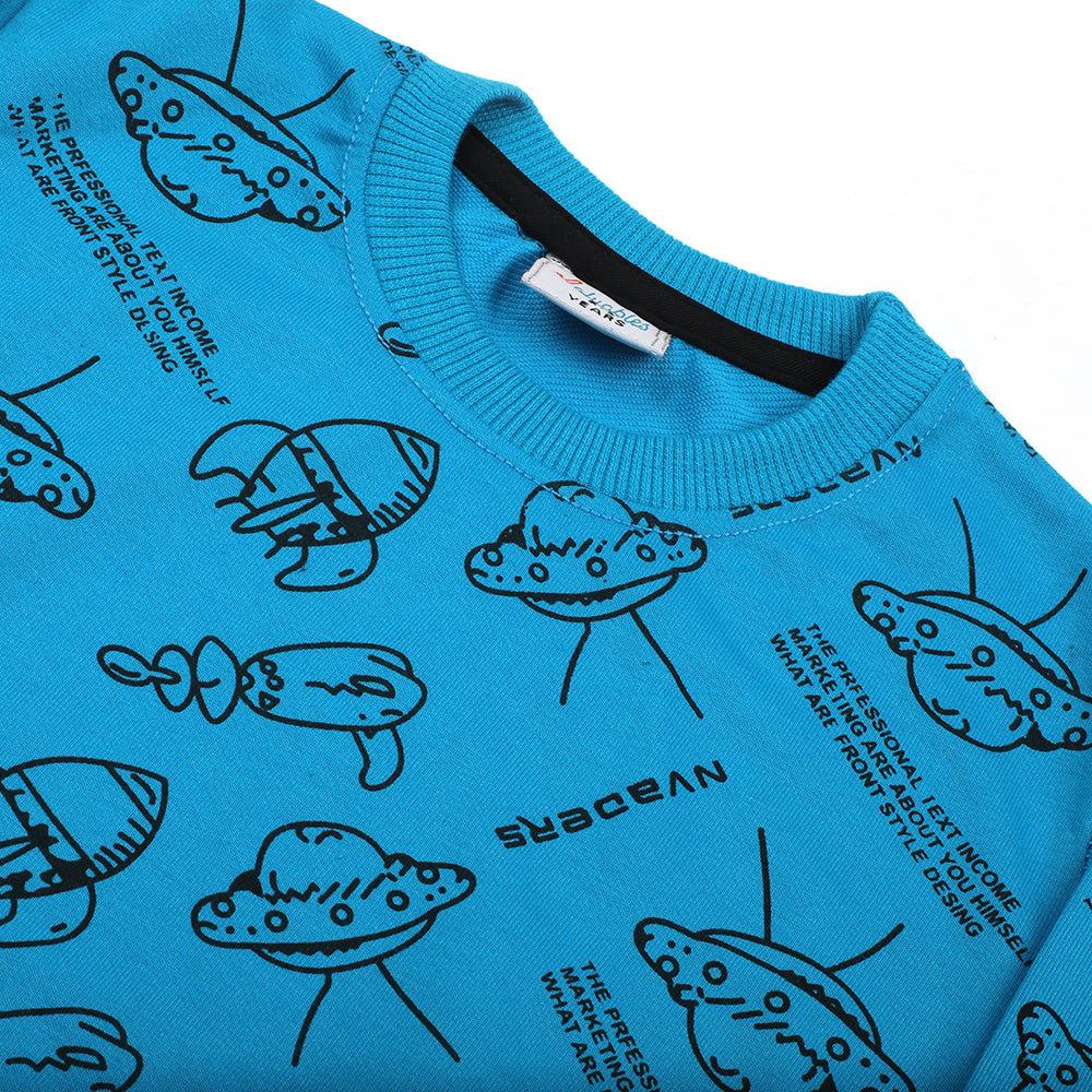 Boys Full Sleeves SweatShirt - Blue, Boys Hoodies & Sweat Shirts, Chase Value, Chase Value