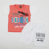 Newborn Boys Half Sleeves Suit - Pink, Newborn Boys Sets & Suits, Chase Value, Chase Value