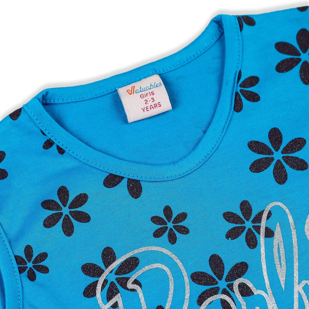 Valuable Girls Sando - Blue, Girls T-Shirts, Chase Value, Chase Value