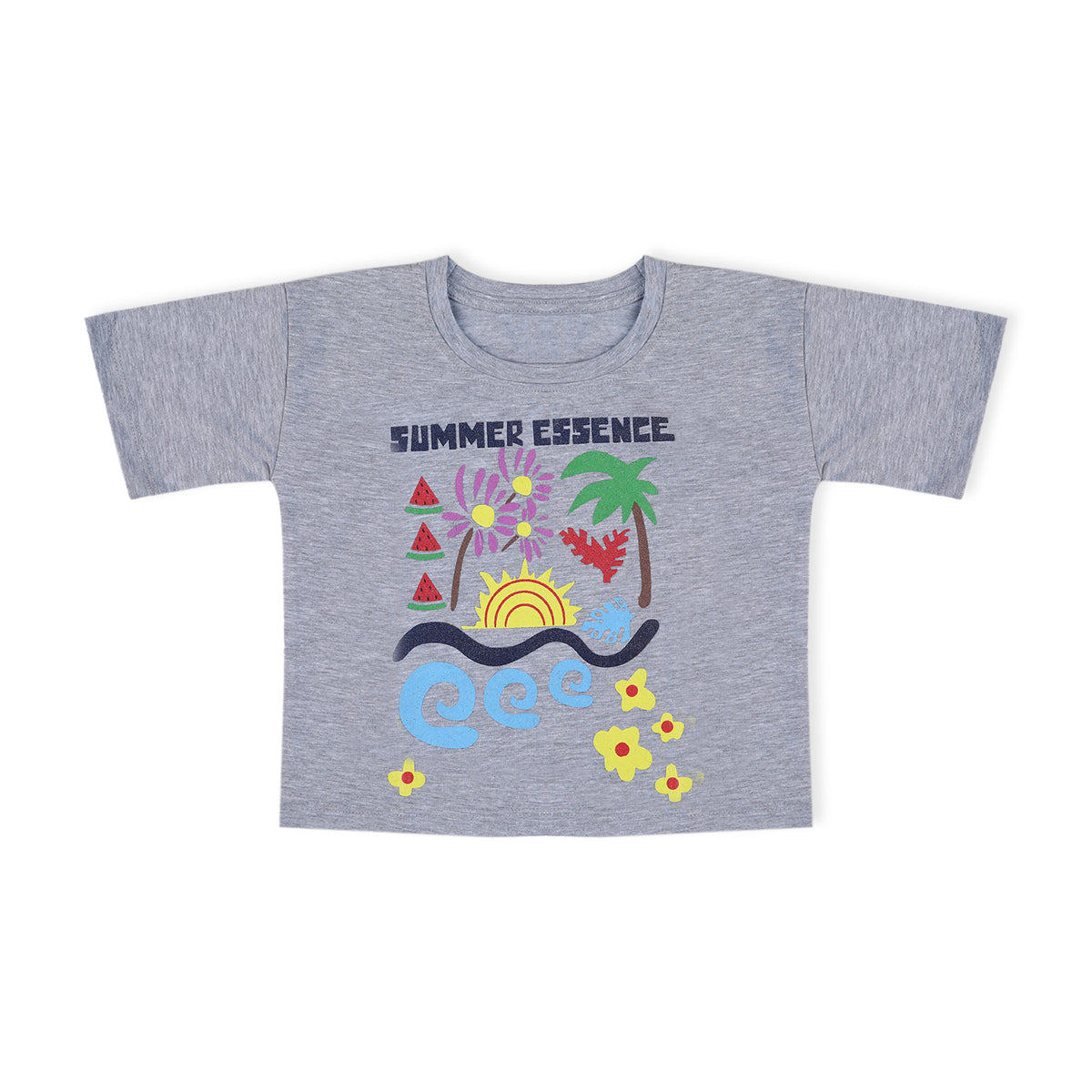 Eminent Girls Half Sleeves T-Shirt - Ash Grey, Girls T-Shirts, Eminent, Chase Value