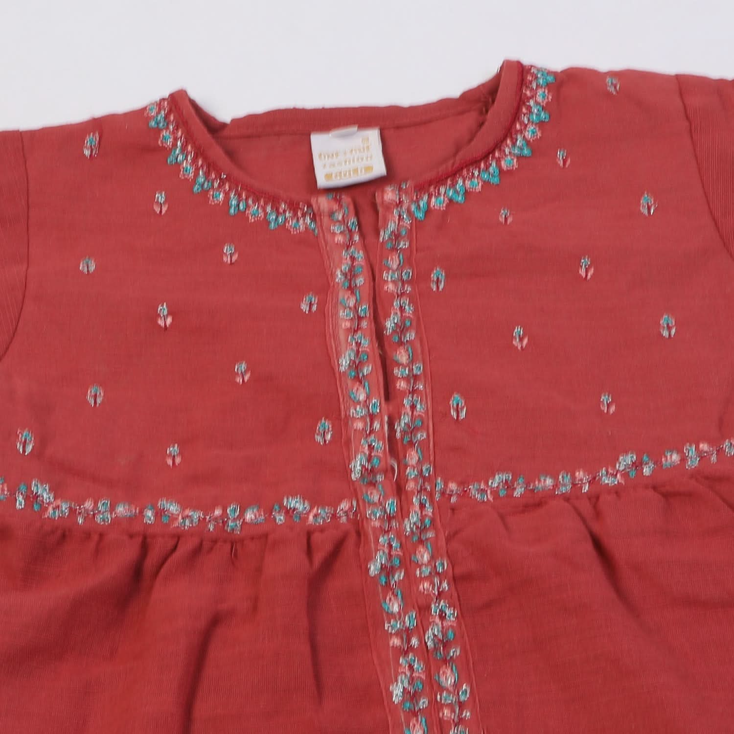 Girls Embroidered Shalwar Suit - Rust, Girls Shalwar Kameez, Chase Value, Chase Value