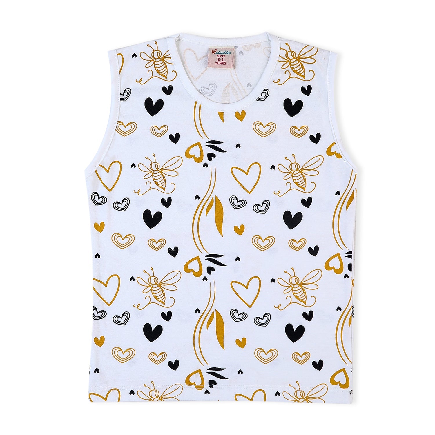 Valuable Girls Sando - Brown, Girls T-Shirts, Chase Value, Chase Value