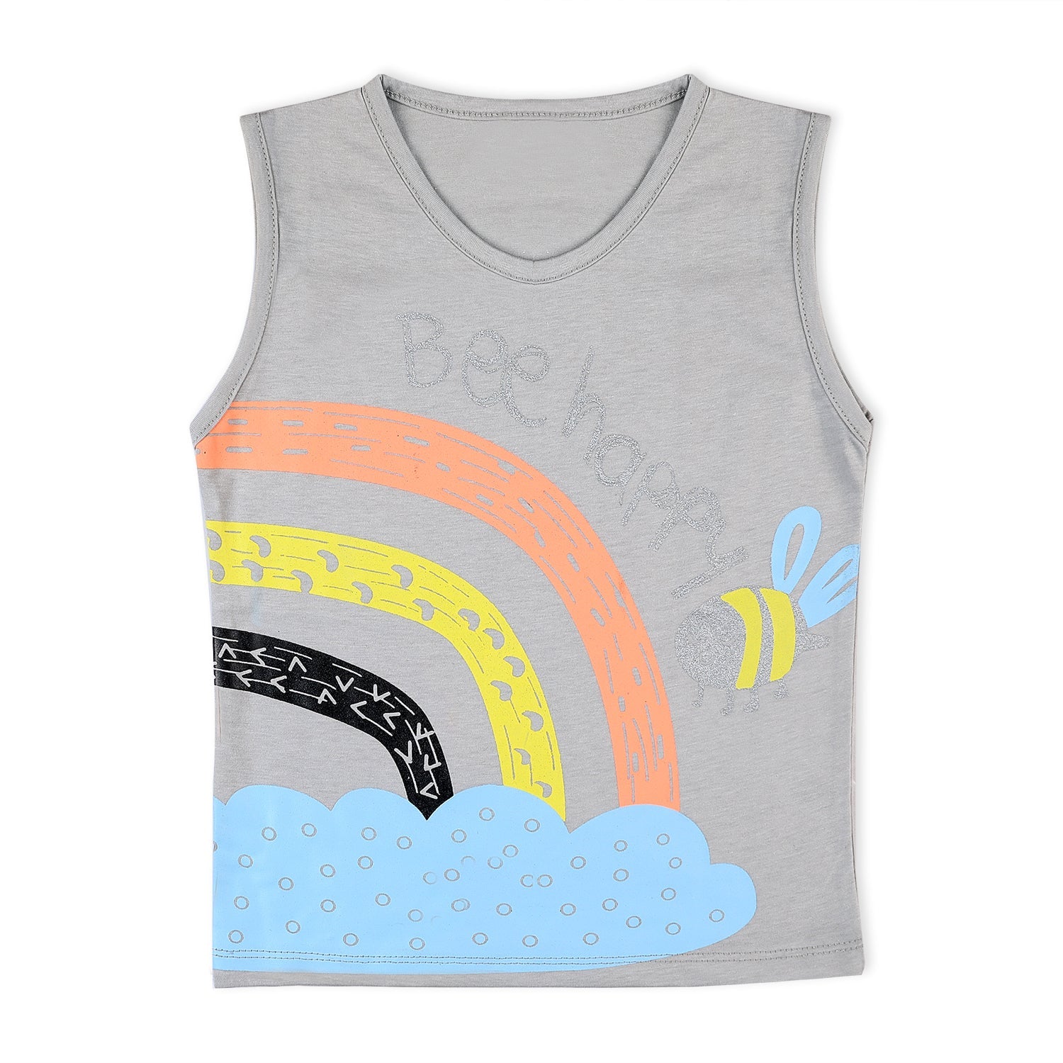 Valuable Girls Sando - Grey, Girls T-Shirts, Chase Value, Chase Value