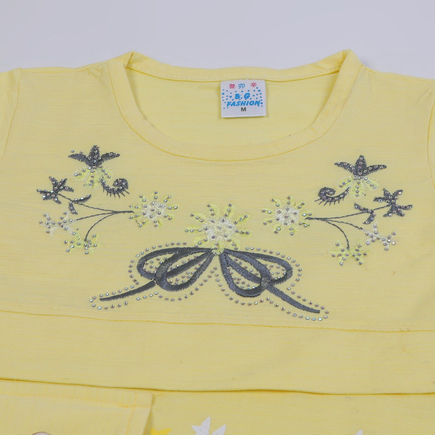 Girls Tight Half Sleeves Suit - Lemon, Girls Suits, Chase Value, Chase Value