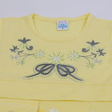 Girls Tight Half Sleeves Suit - Lemon, Girls Suits, Chase Value, Chase Value