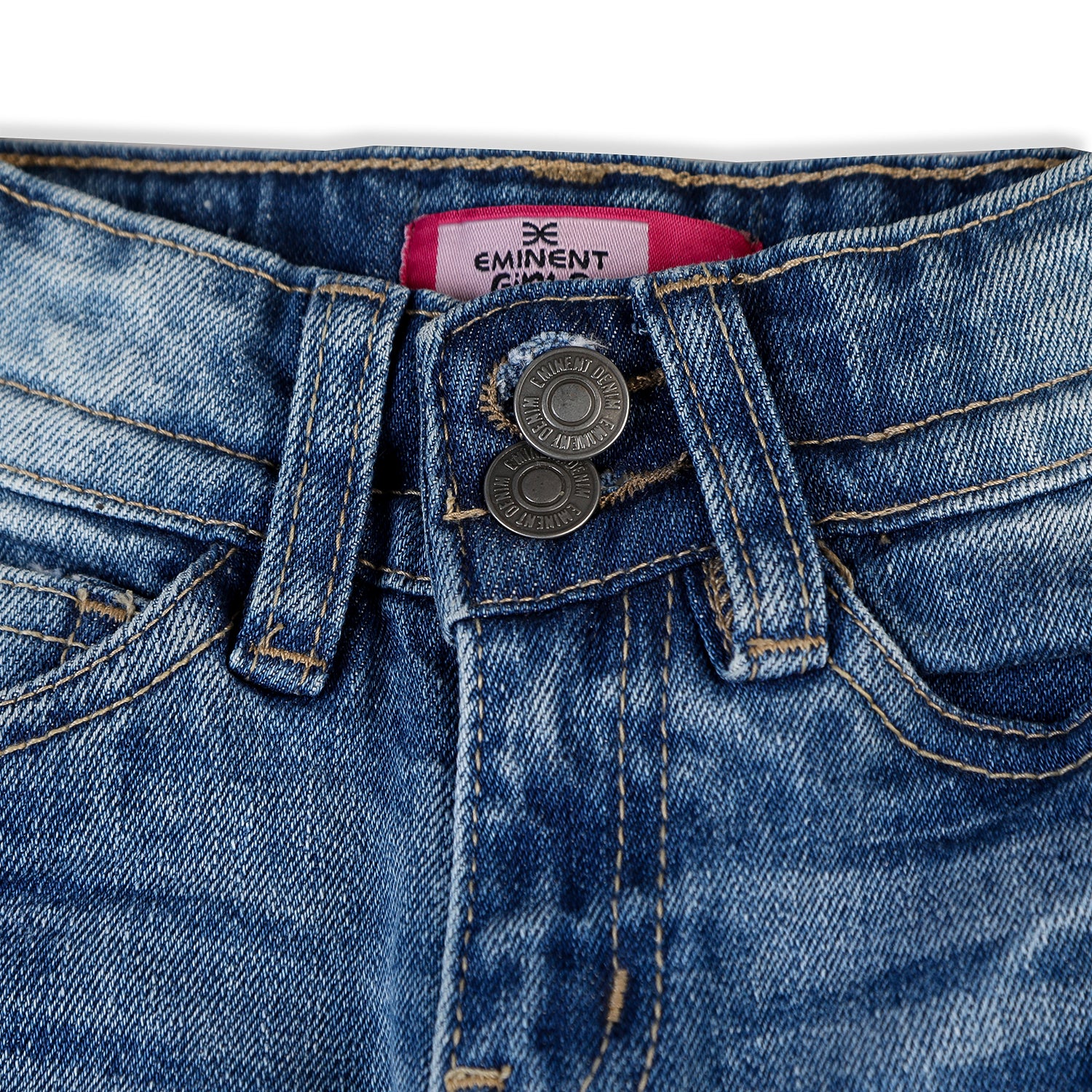 Eminent Girls Denim Pant - Mid Blue, Girls Pants & Capri, Eminent, Chase Value