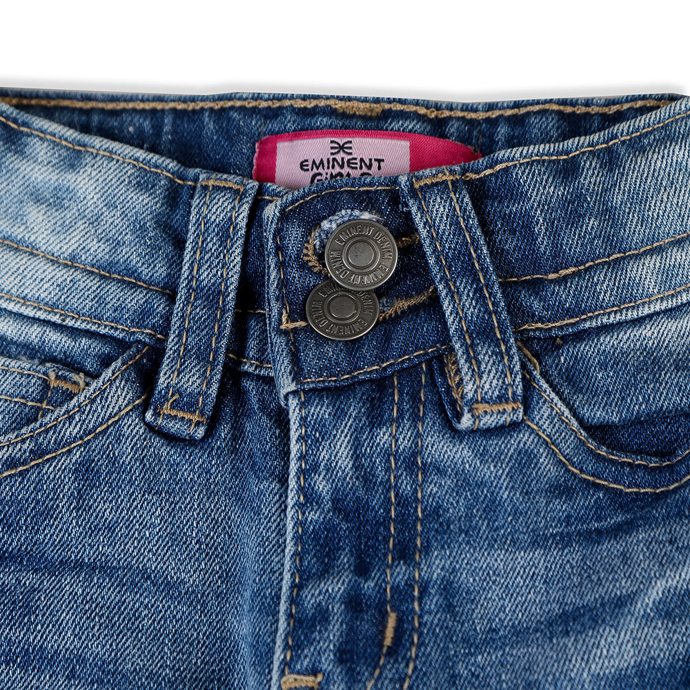 Eminent Girls Denim Pant - Mid Blue, Girls Pants & Capri, Eminent, Chase Value
