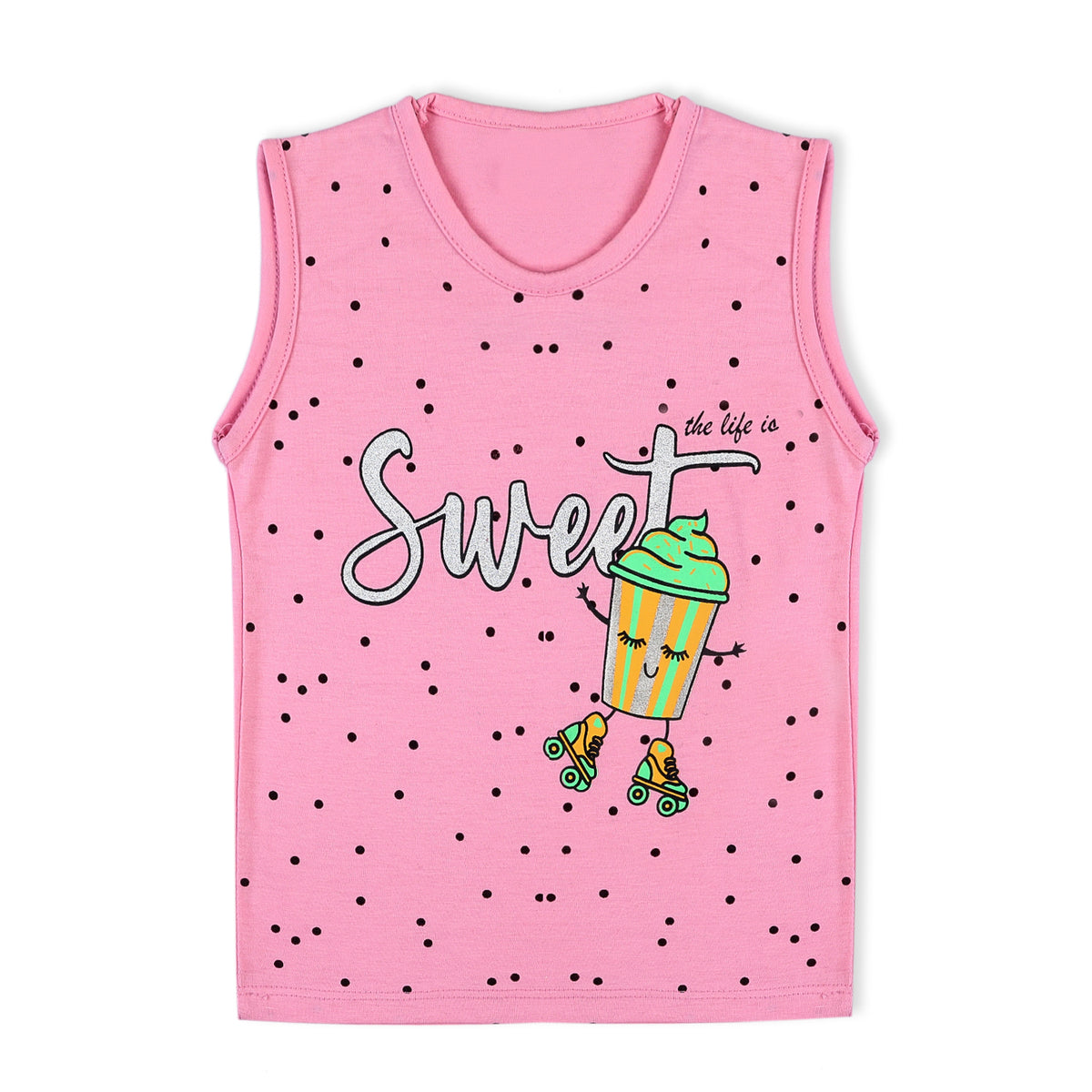 Valuable Girls Sando - Pink, Girls T-Shirts, Chase Value, Chase Value