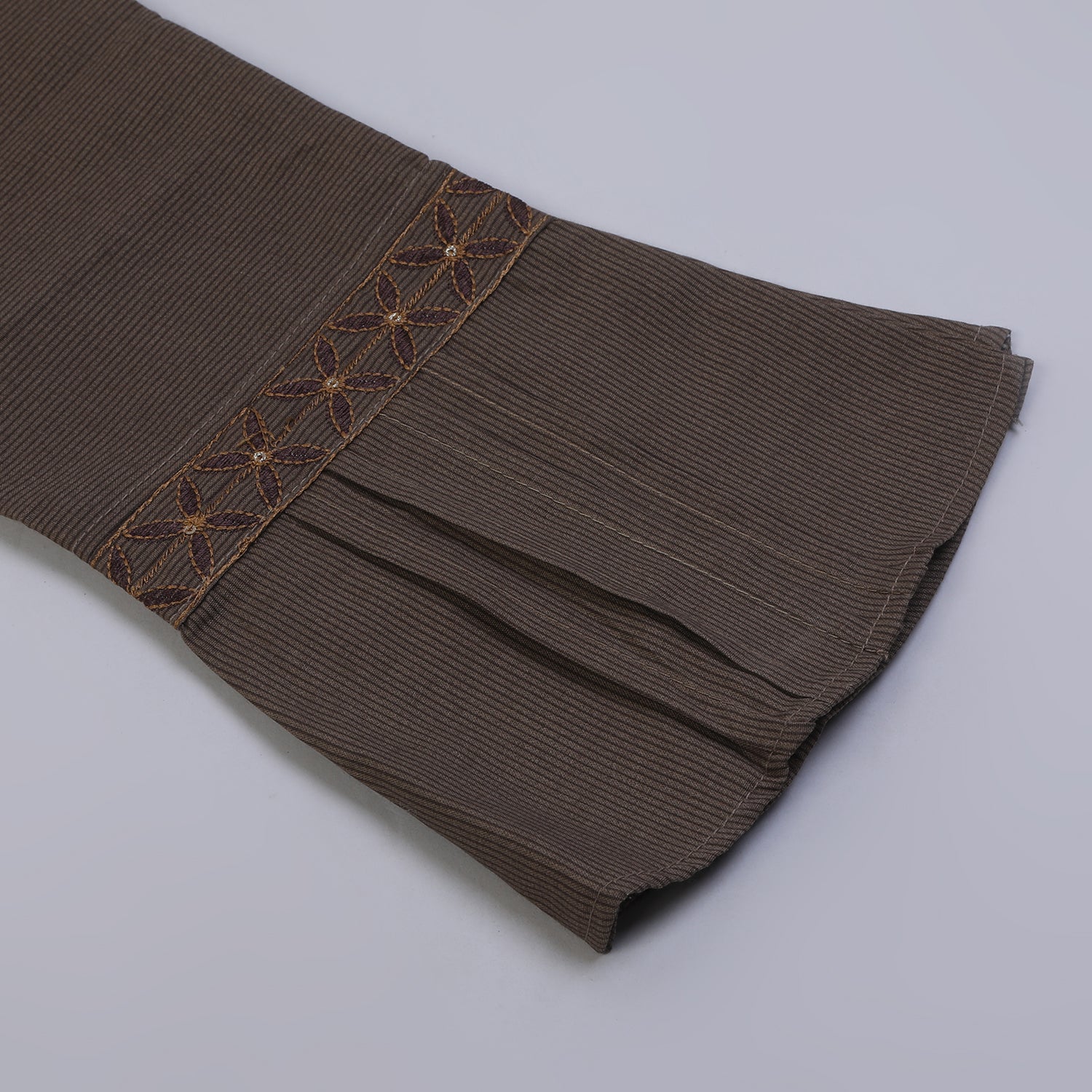 Girls Embroidered Shalwar Suit - Brown, Girls Shalwar Kameez, Chase Value, Chase Value