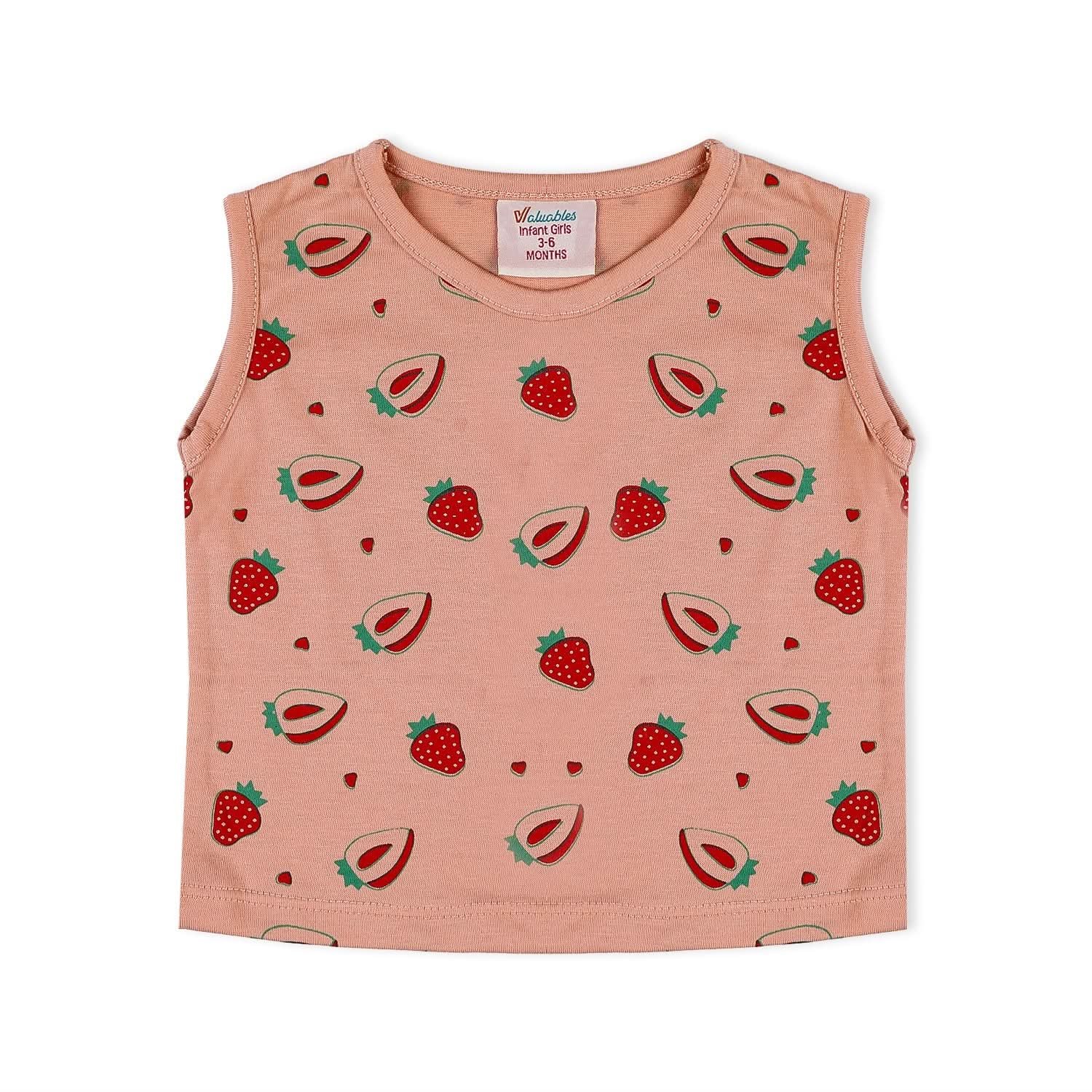 Valuable Newborn Girls Sando Suit - Peach, Newborn Girls Sets & Suits, Chase Value, Chase Value