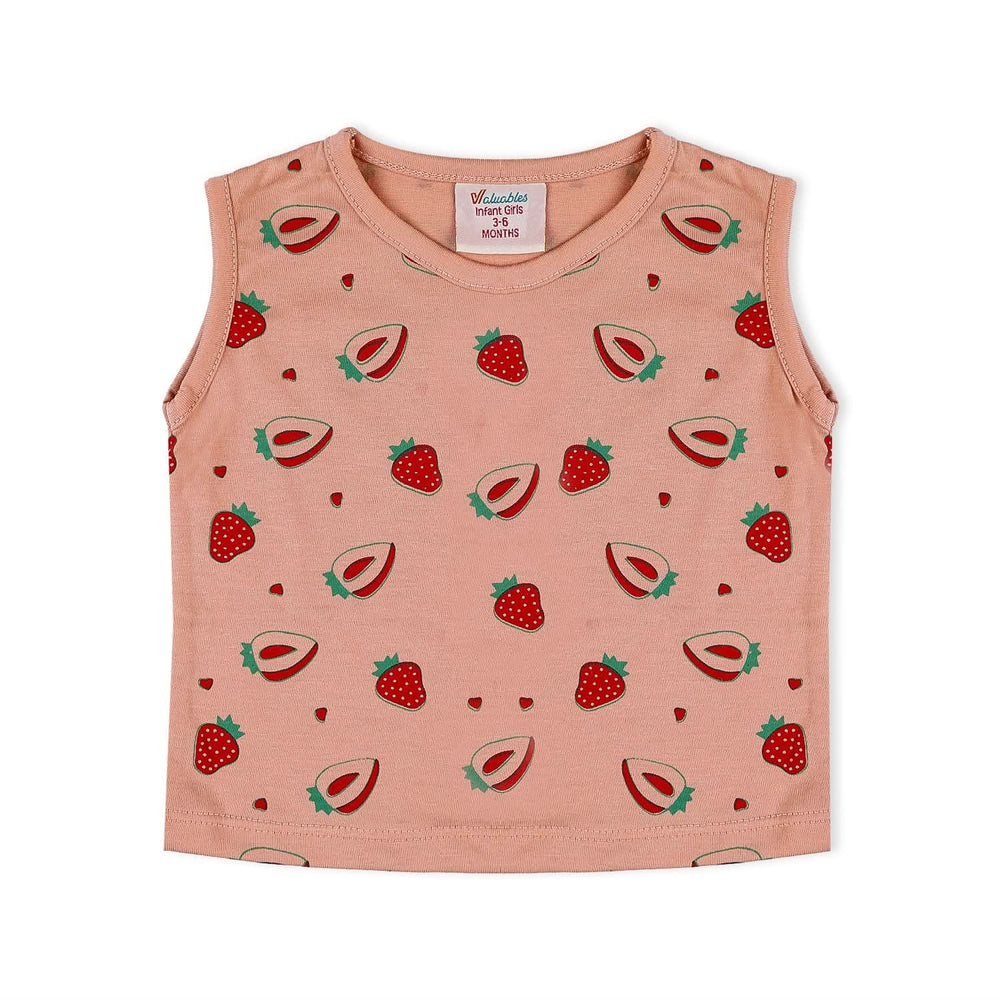 Valuable Newborn Girls Sando Suit - Peach, Newborn Girls Sets & Suits, Chase Value, Chase Value