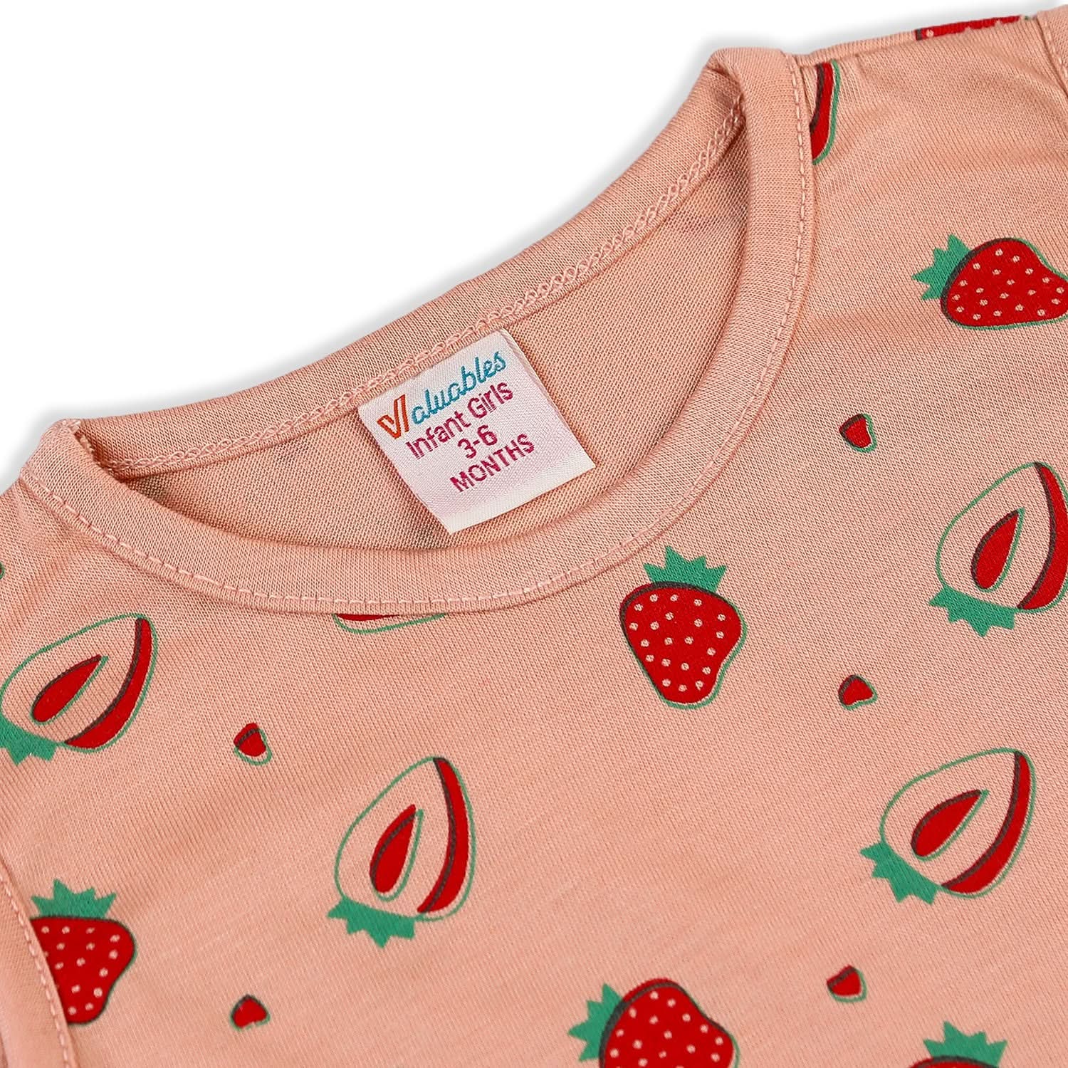 Valuable Newborn Girls Sando Suit - Peach, Newborn Girls Sets & Suits, Chase Value, Chase Value