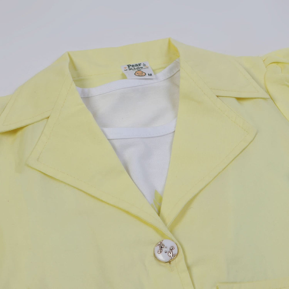 Girls Cotton Half Sleeves Suit - Lemon, Girls Suits, Chase Value, Chase Value