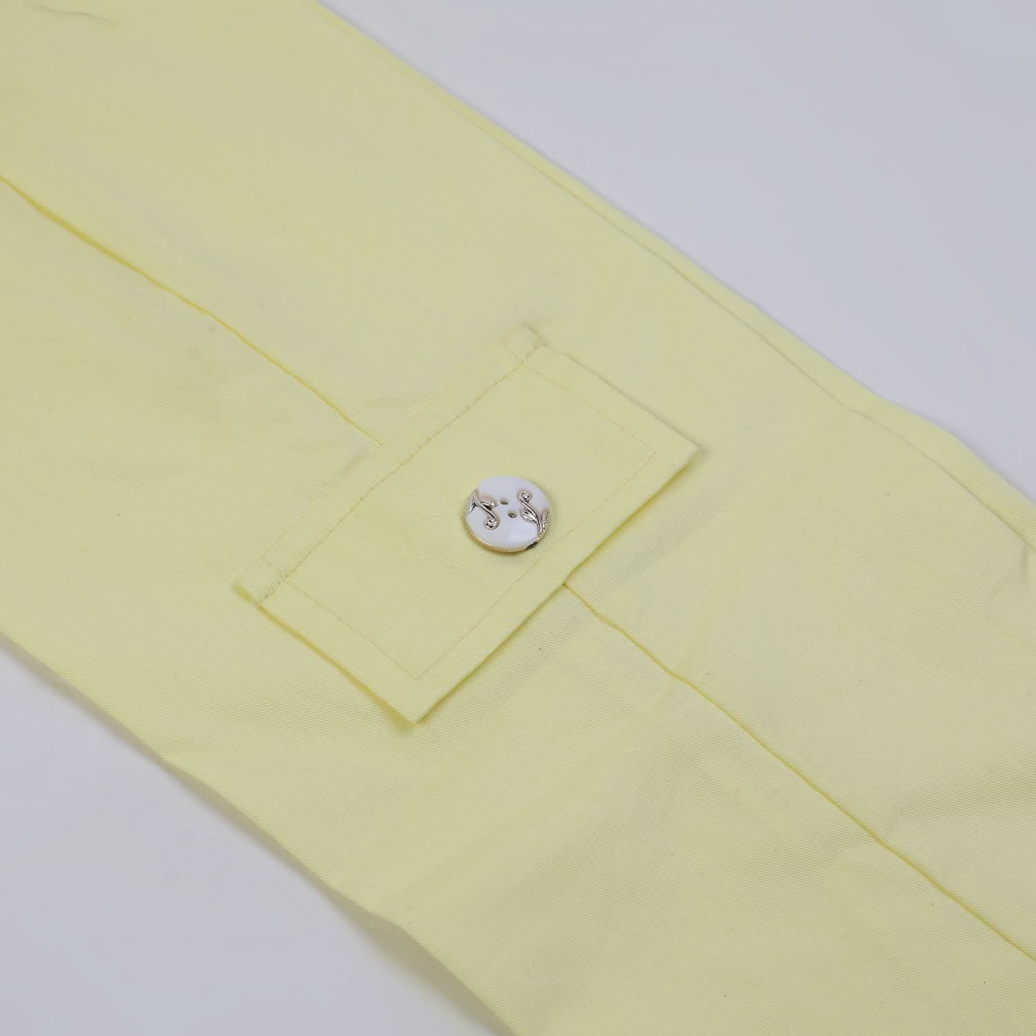 Girls Cotton Half Sleeves Suit - Lemon, Girls Suits, Chase Value, Chase Value