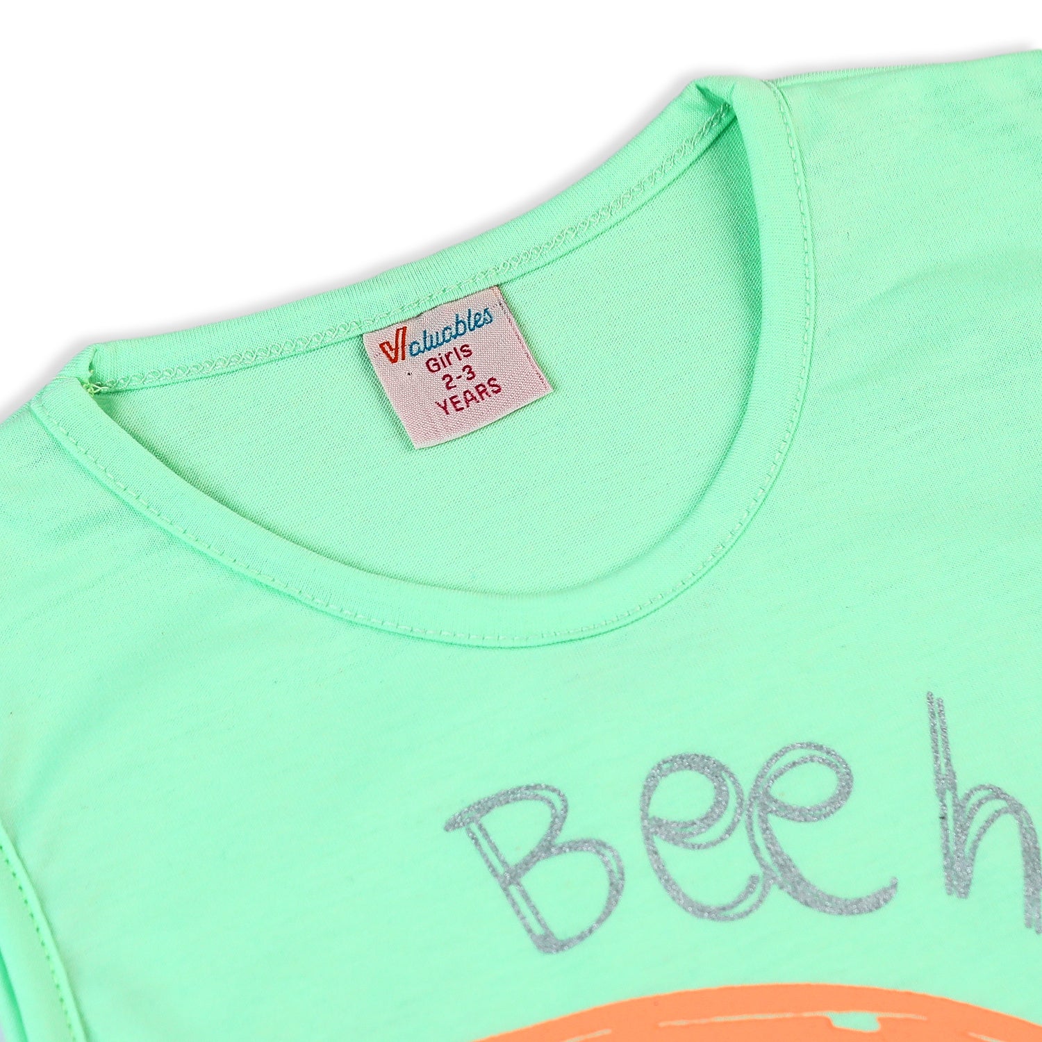 Valuable Girls Sando - Light Green, Girls T-Shirts, Chase Value, Chase Value