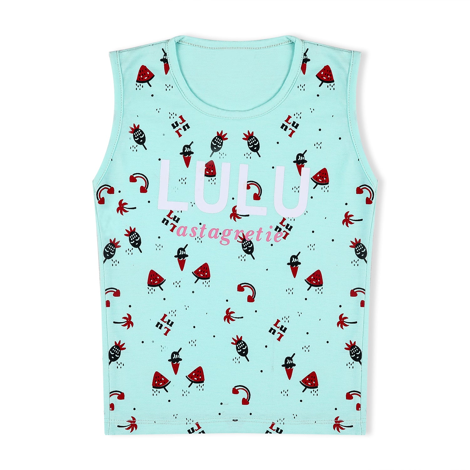 Valuable Girls Sando - Cyan, Girls T-Shirts, Chase Value, Chase Value