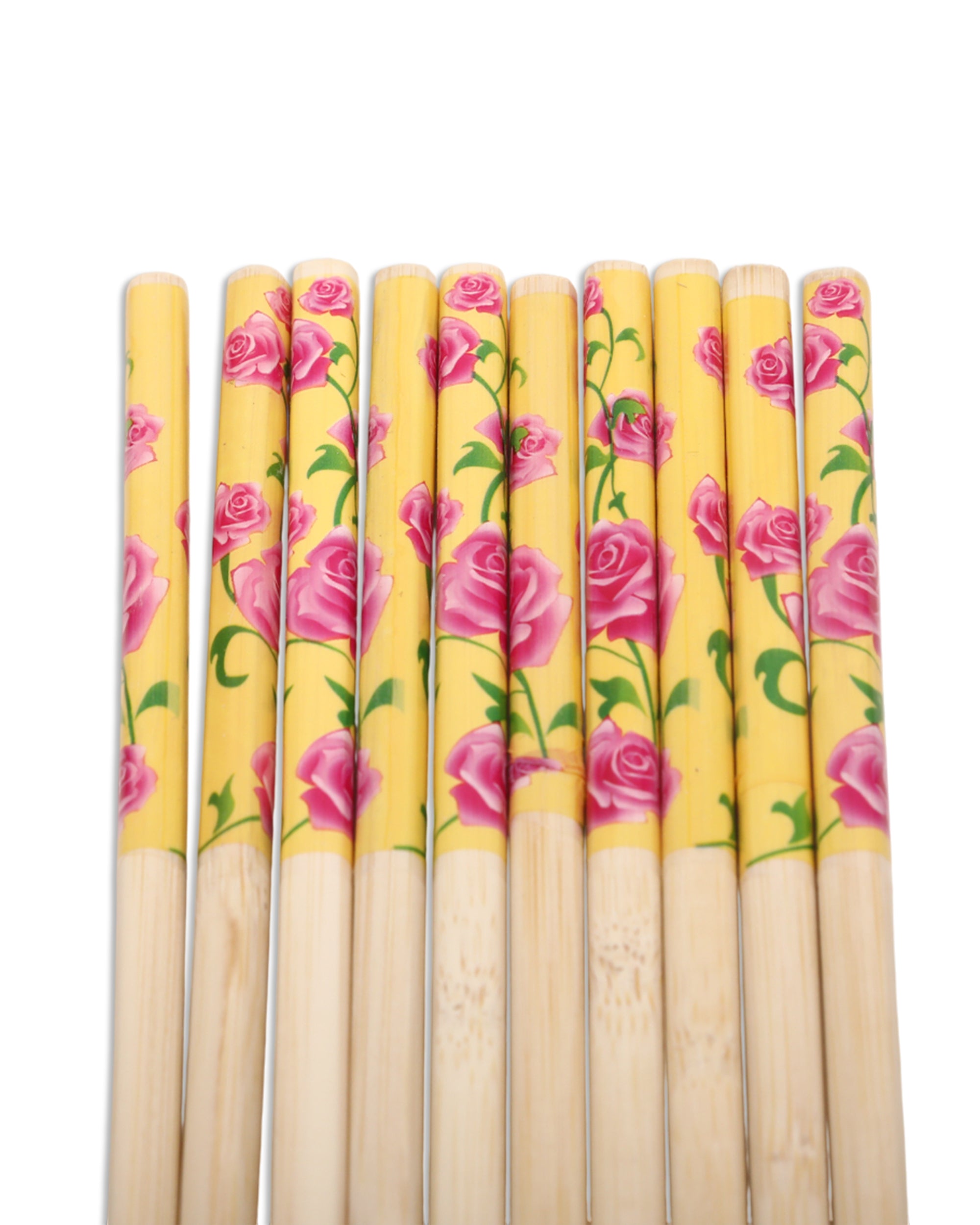 Chopsticks – 10 Pair Red Wood Printed, Cutlery Set, Chase Value, Chase Value