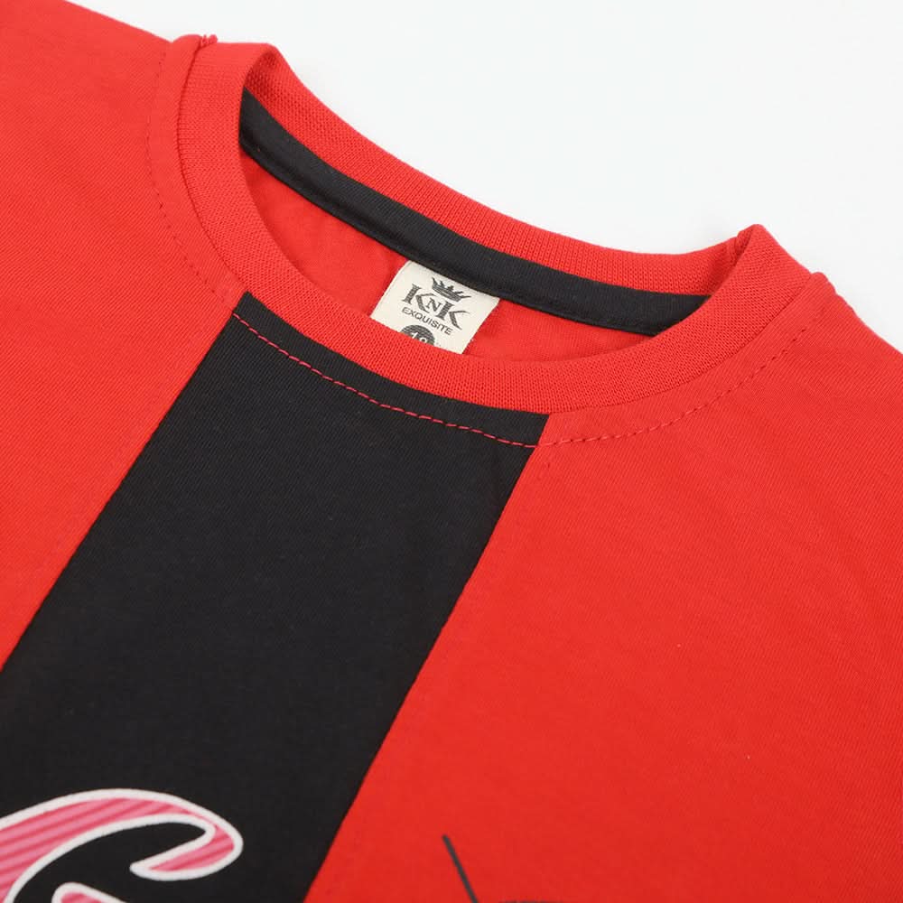 Boys Half Sleeves T-Shirt - Red, Boys T-Shirts, Chase Value, Chase Value