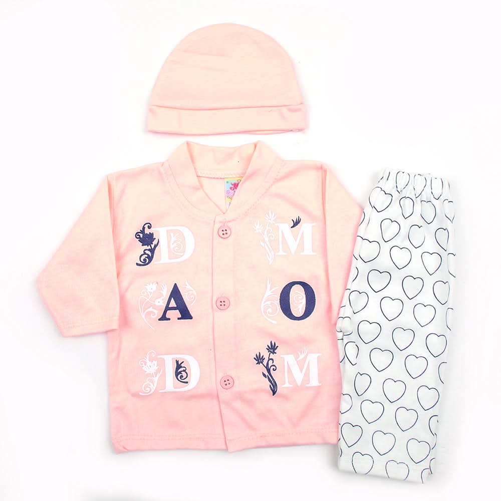 Newborn Boys Full Sleeves Suit - Peach, Newborn Boys Sets & Suits, Chase Value, Chase Value