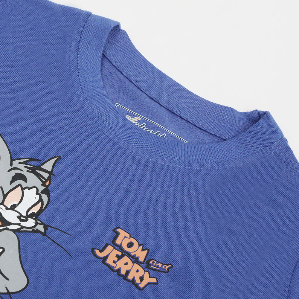 Newborn Boys Half Sleeves T-Shirt - Royal Blue, Newborn Boys Shirts & T-Shirts, Chase Value, Chase Value