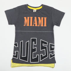 Boys Half Sleeves T-Shirt - Grey, Boys T-Shirts, Chase Value, Chase Value