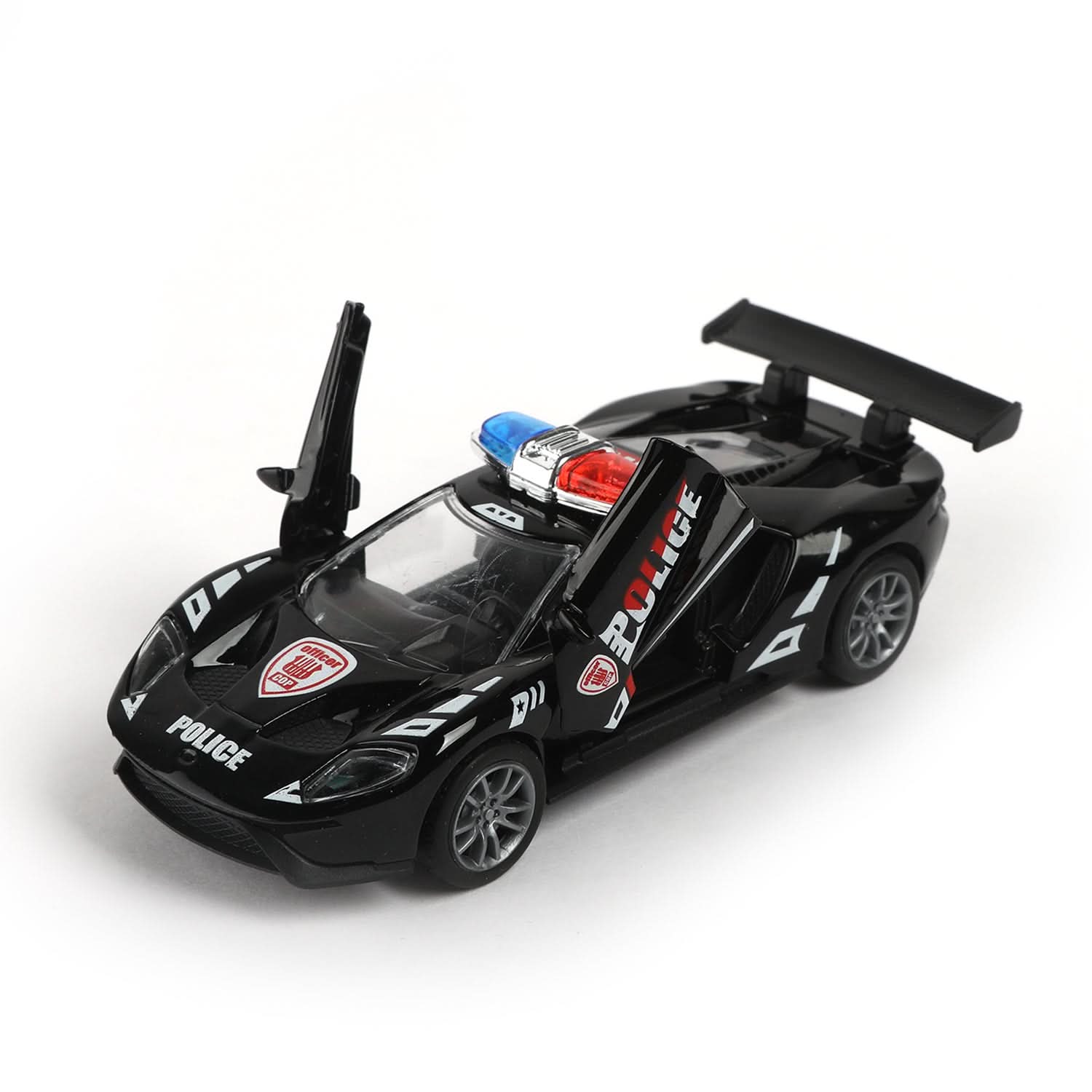 Die-Cast Car Ford Police Wheel Light With Music, Non-Remote Control, Chase Value, Chase Value