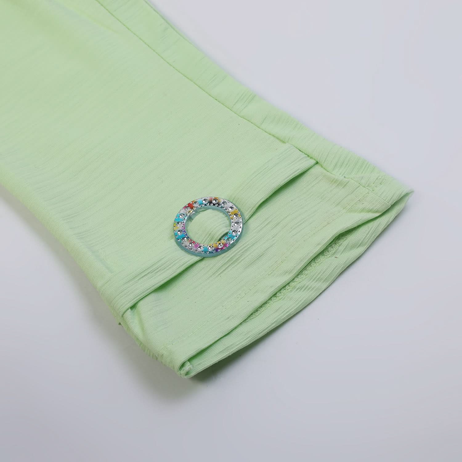 Girls Tight Half Sleeves Suit - Light Green, Girls Suits, Chase Value, Chase Value